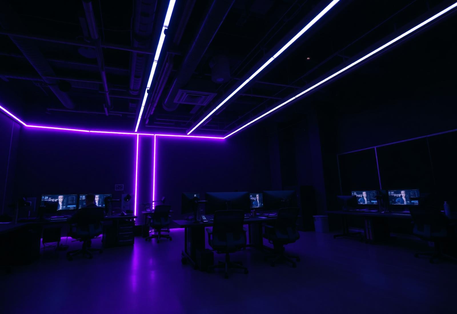 Studio von MEMO'S STUDIOS bei Nacht